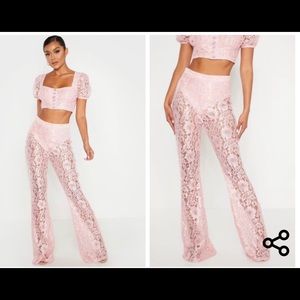 Lace pants